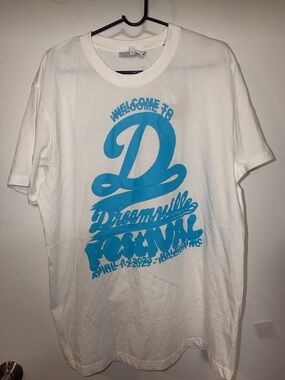 ☮️🎤☮️ J. Cole Dreamville Festival Graphic White Tee - Size XL